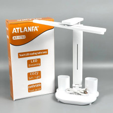 Настільна лампа AT-1702 (3 режими 2 плафони з підставкою для телефона, 220V)