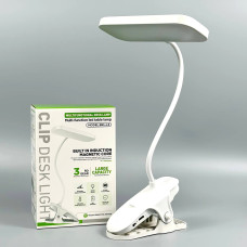 Настільна лампа з кліпсою BKL-L3 3 режими та регулювання яскравості (800mAh) 30см