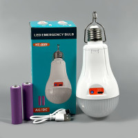 Світлодіодна лампа для кемпінгу LED HT-999 Bulb 20W (2 акумулятори 18650, патрон, Type-C)
