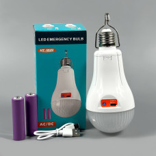 Світлодіодна лампа для кемпінгу LED HT-999 Bulb 20W (2 акумулятори 18650, патрон, Type-C)