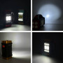 Ліхтар HB-2678 White, Yellow light 28W (Solar panel, Power bank, Type-C)