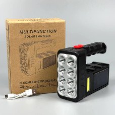 Ліхтар HX-8 4 режими, з бічним світлом, USB 