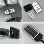 Ліхтар вуличний W789A-5 White light на стовп (Solar panel, пульт, датчик руху) (45см)