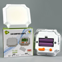 Ліхтар для кемпінгу AY-1068 200W з індикатором, Color light (2 акумулятори 18650)