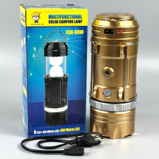 Багатофугкціональний кемпінговий ліхтарик GSH-9699 1600mAh (сонячна панель, zoom) 