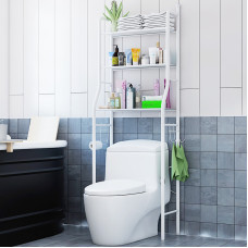 Підлогова полиця-стелаж над туалетом TOILET RACK №:8813 (160см*65см*17см-25см)