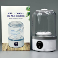 Портативна міні пральна машинка для білизни, з запрограмованими циклами (акумуляторна)