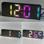 Настільний годинник VST-898C (RGB підсвітка, дата, температура, будильник, дисплей DC-5V, 2хАAA)