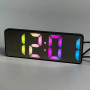 Настільний годинник VST-898C (RGB підсвітка, дата, температура, будильник, дисплей DC-5V, 2хАAA)