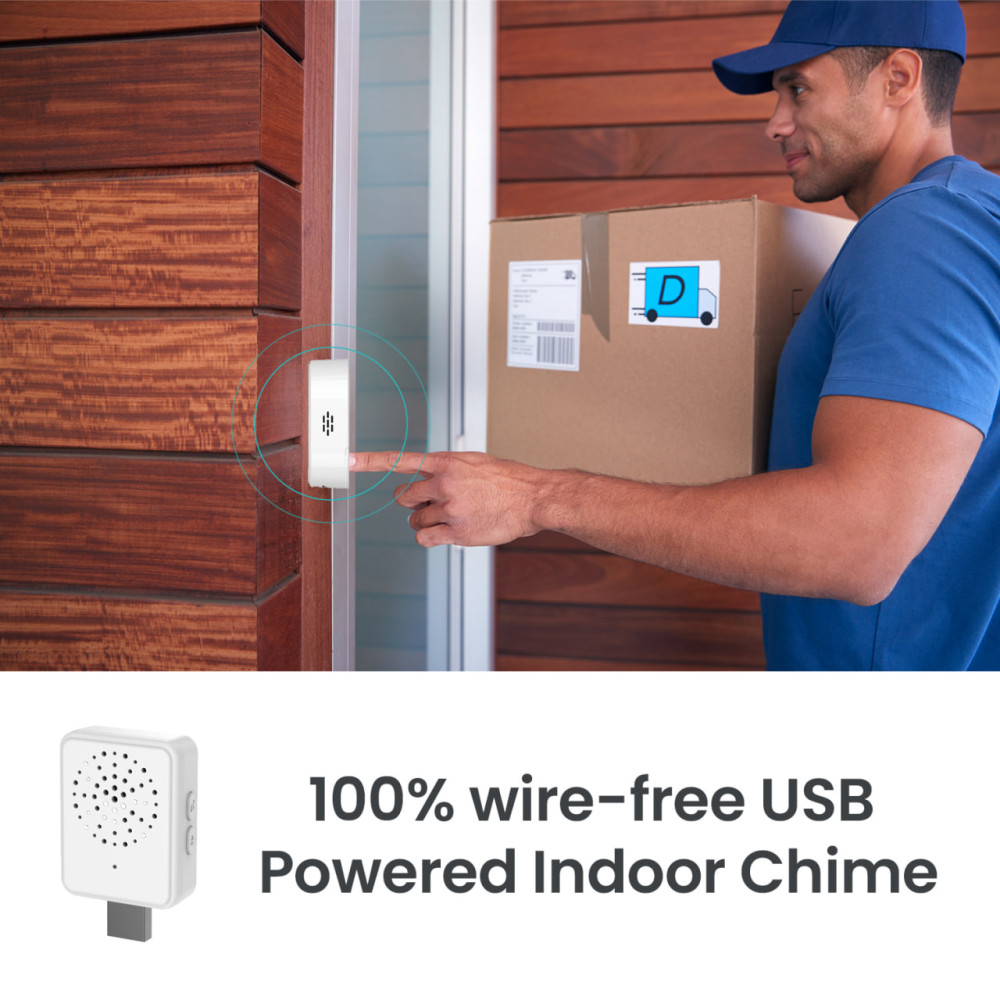 Дверний Wi-Fi дзвінок бездротовий V8 IIWFCAM з камерою та підтримкою APP