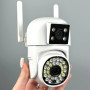 Камера відеоспостереження V380 Pro 2L-V16 з 2-ма Lens, поворотна (WiFi, 2K, 4MP)