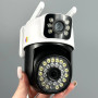 Камера відеоспостереження V380 Pro 2L-V21W з 2-ма Lens, поворотна (WiFi, 2K, 4MP)