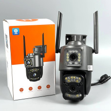 Камера відеоспостереження V380 Pro 3L-SC07 з 3-ма Lens, поворотна (WiFi, 4K, 4MР)