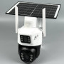 Камера відеоспостереження V380 Pro T22-4G Sim з 2-ма Lens та сонячною батареєю (WiFi, 2K, 4MР)