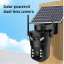 Камера відеоспостереження V380 Pro T9 з 2-ма Lens та сонячною батареєю (WiFi, 4K, 4MР)