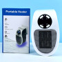Міні-електрообігрівач у розетку 500W Portable Heater (з пультом керування та LED дисплеєм) (18см)