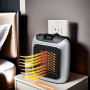 Міні-електрообігрівач у розетку Handy Heater Turbo 800W (з пультом керування та LED дисплеєм) (14,5см)