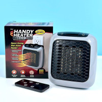 Міні-електрообігрівач у розетку Handy Heater Turbo 800W (з пультом керування та LED дисплеєм) (14,5см)
