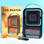 Настільний керамічний обігрівач Fireplace Fan Heater 1000W (з підсвічуванням та пультом керування) (24 см)