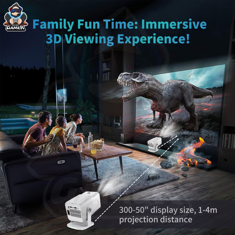 Проектор + Game HCS350Pro (Android 11, 4K, 450 Ansi, Bluetooth+Wi-Fi, 1080P)