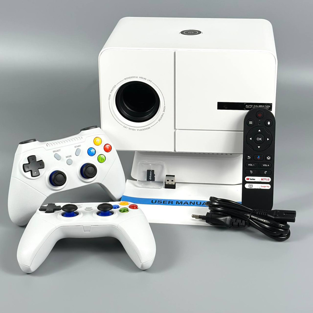 Проектор + 3D Game P50Max (800 Ansi, Bluetooth + WiFi, 1080P, 2Gb+16Gb)
