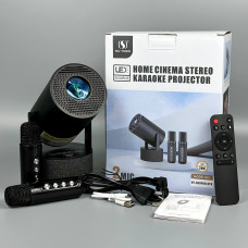 Проектор SU YOSD HY 300Pro + 2 мікрофона Karaoke (260 Ansi, Android 11, Bluetooth + WiFi, 1080P)