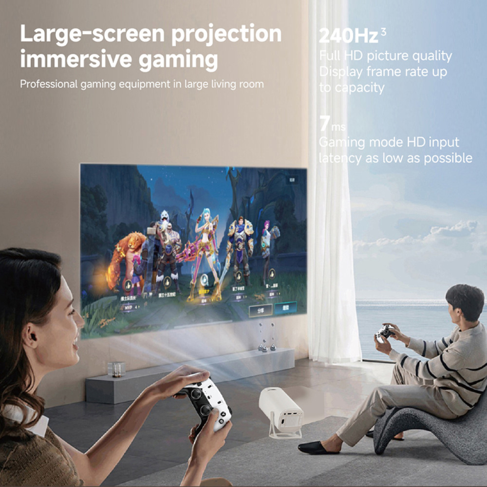 Проектор + Game S40 Ultra (Android 10, 150 Lumen, Bluetooth + WiFi) (1Gb+8Gb)