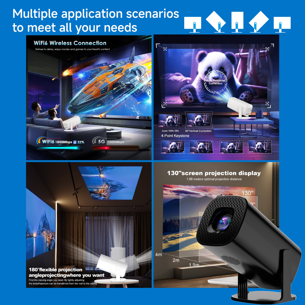 Проектор + Game P30 Ultra (Android 11, 240 Lumen,  Bluetooth + WiFi) (1Gb+8Gb)