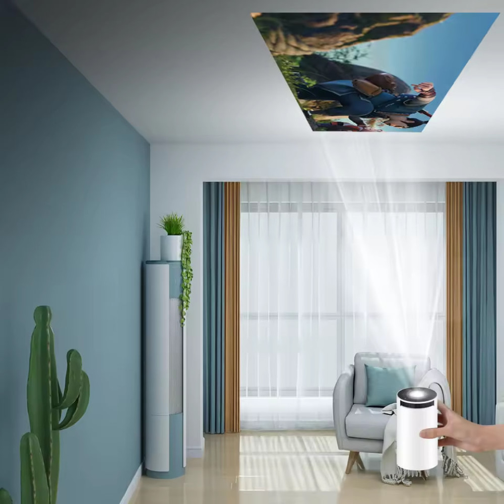 Проектор AMX100 (Android 12,120 lumen, Bluetooth+WiFi, 1280*720P)