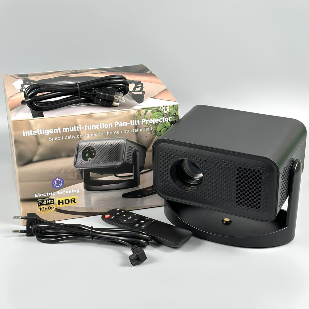 Проектор V8 (Android 11, 240 lumen, Bluetooth+WiFі, 1920*1080P)