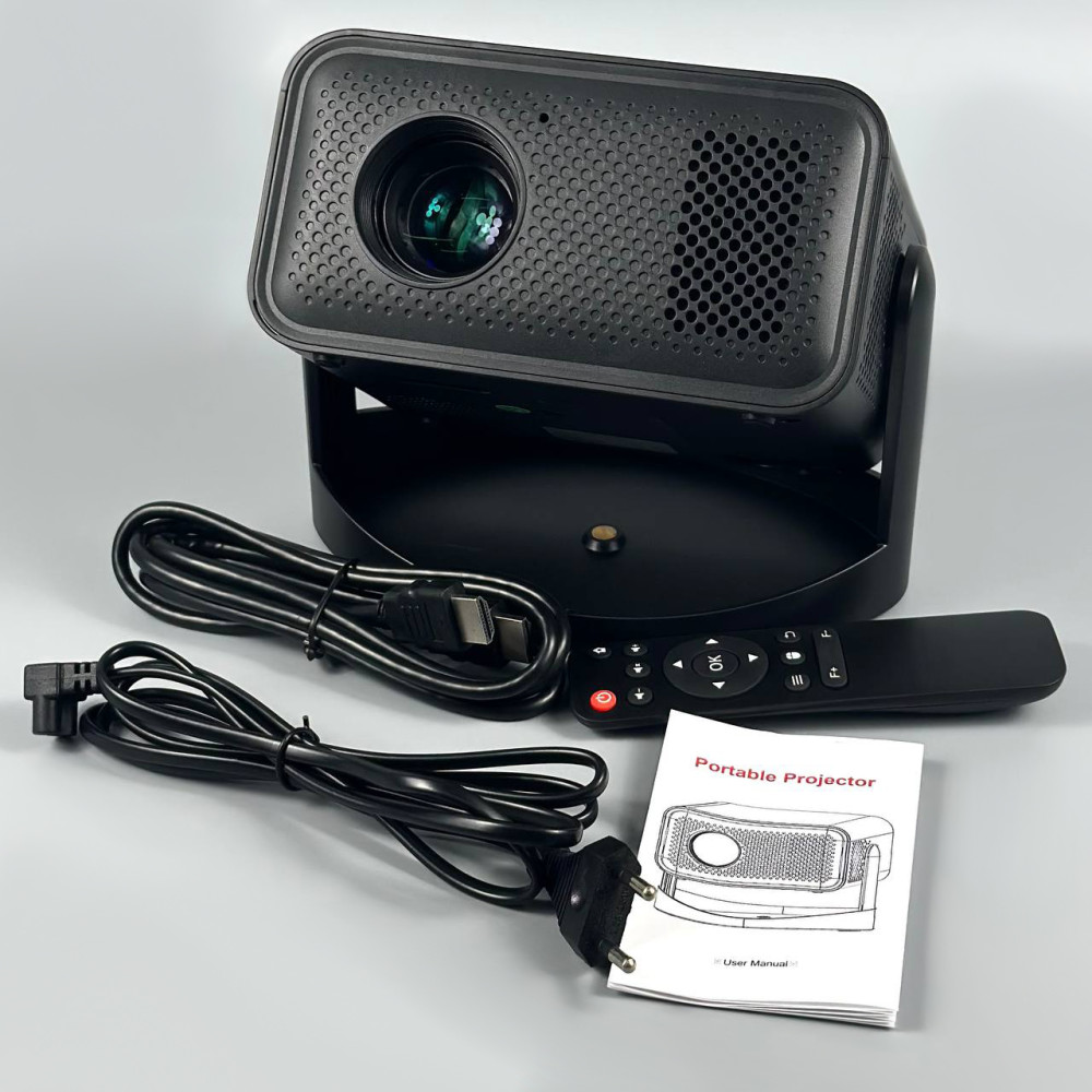 Проектор V8 (Android 11, 240 lumen, Bluetooth+WiFі, 1920*1080P)