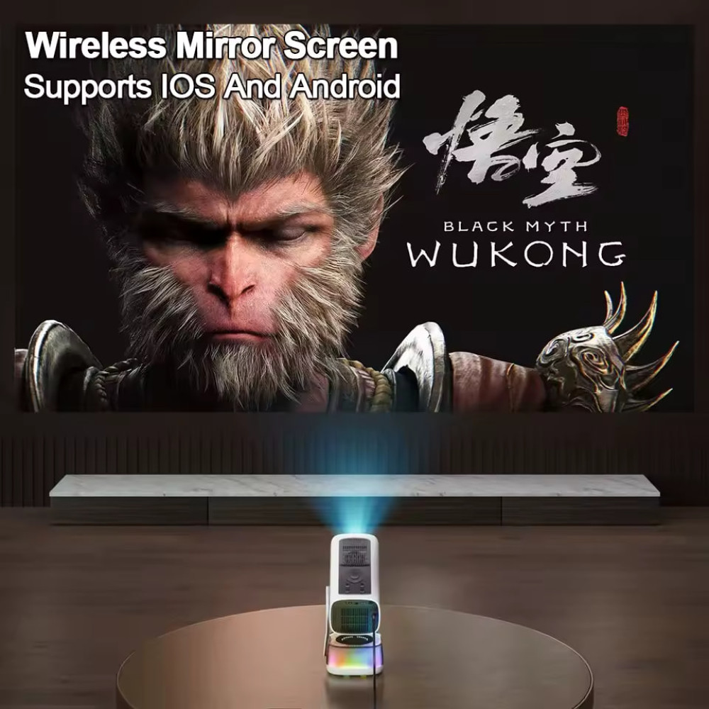 Проектор K6-KTV (Android 13, 4K, 500 Ansi, Bluetooth+WiFi, 1080P)
