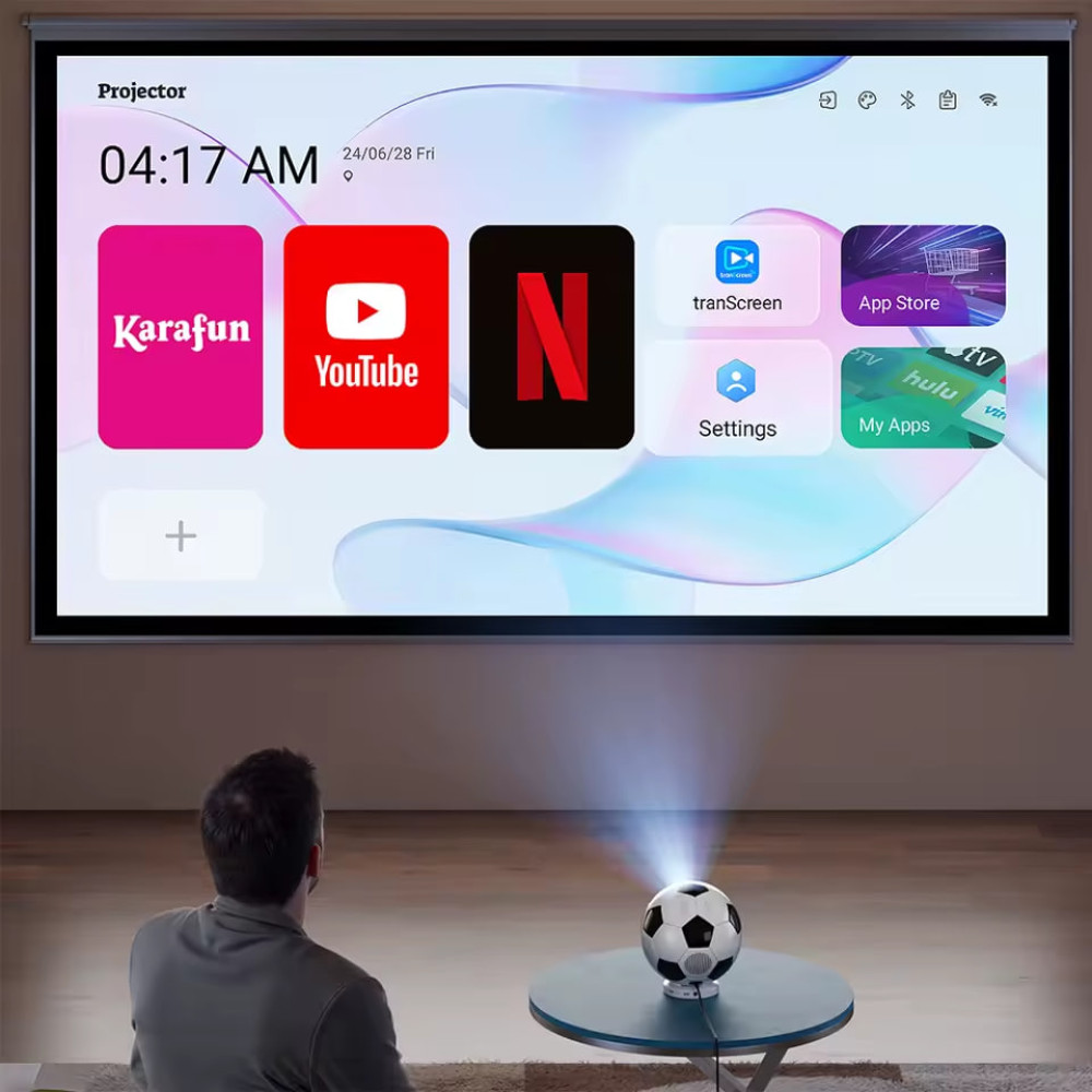 Проектор K7-KTV (Android 13, 4K, 500 Ansi, Bluetooth+WiFi, 1080P)