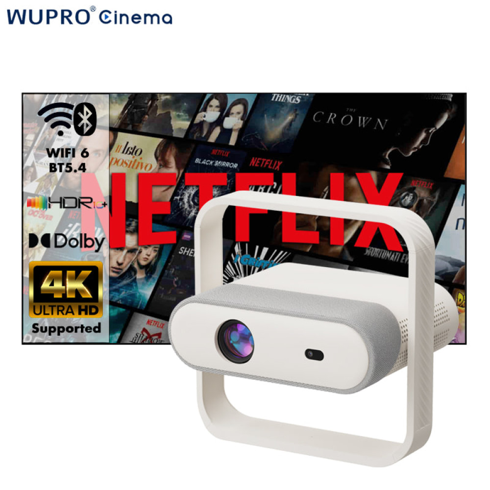 Проектор NSL03 (Android 11, 4K, 350 Ansi, Bluetooth + WiFi6, 1080P)