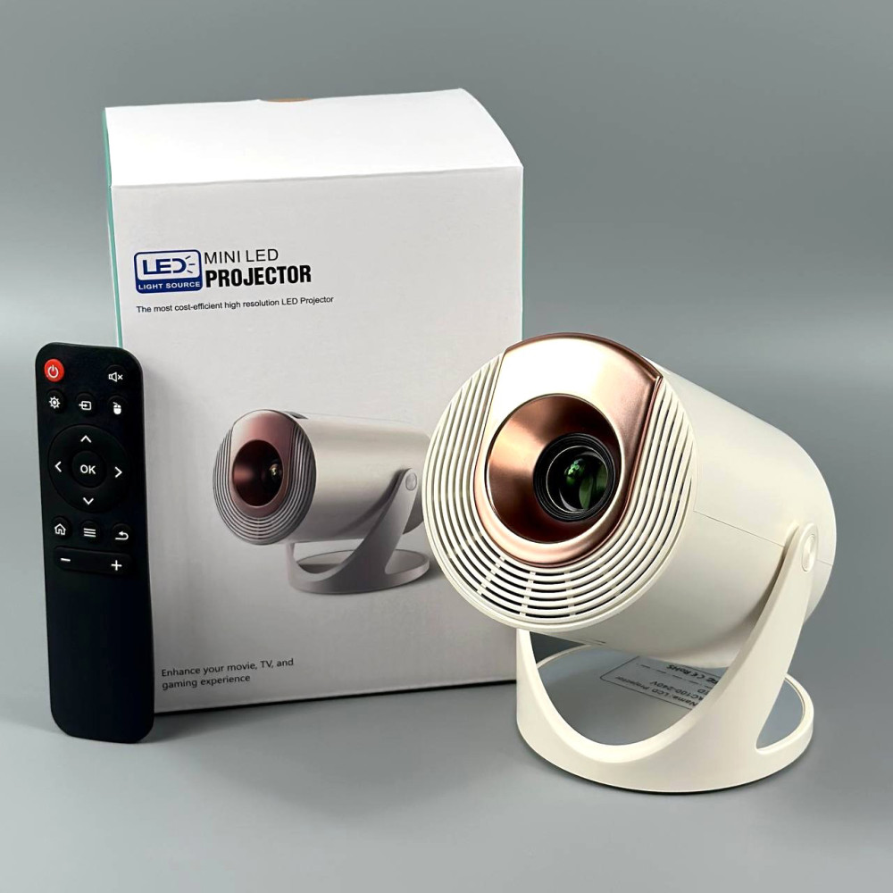 Проектор Q310 (Android 12, 120 lumen, Bluetooth + WiFi, 1280*720P, 1Gb+8Gb)