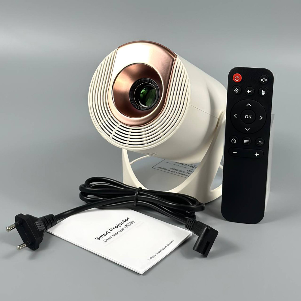 Проектор Q310 (Android 12, 120 lumen, Bluetooth + WiFi, 1280*720P, 1Gb+8Gb)