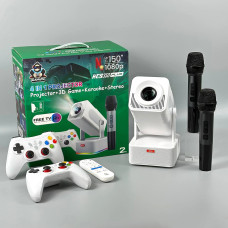 Проектор + Game HCS350 Plus 4in1 (Karaoke+Stereo, Android 14, 1920*1080P, 450 ANSI)