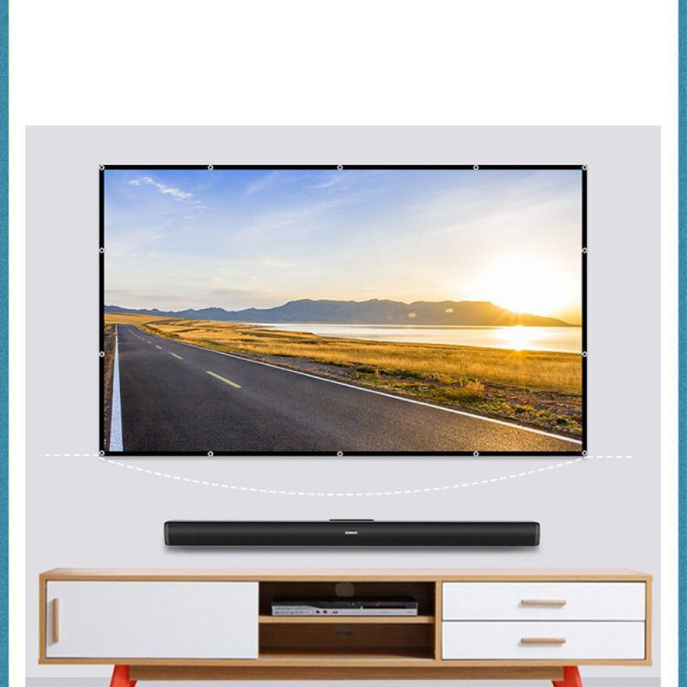 Екран для проектора 16:9, 100 дюймів (221х125см) кріплення на гачках (щільность 85грм)