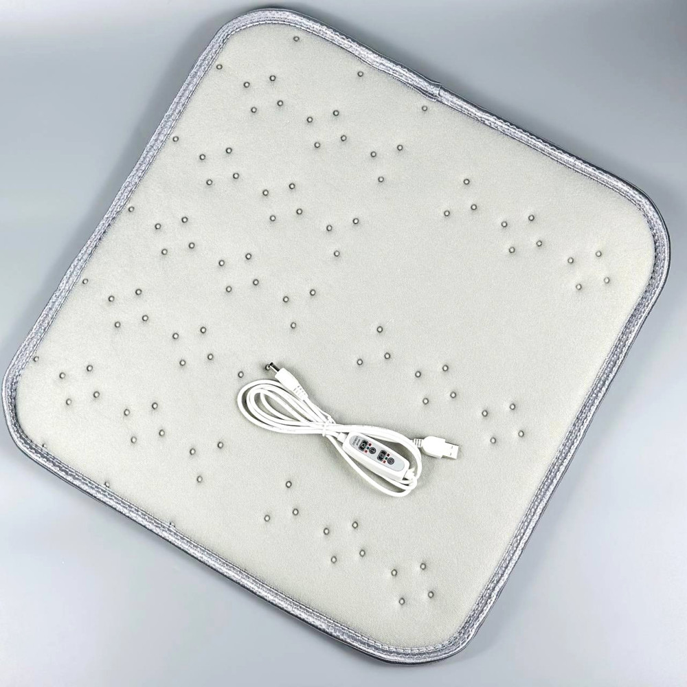 Електрогрілка-килимок (45*45 см) з таймером та 3 режими температури від USB 