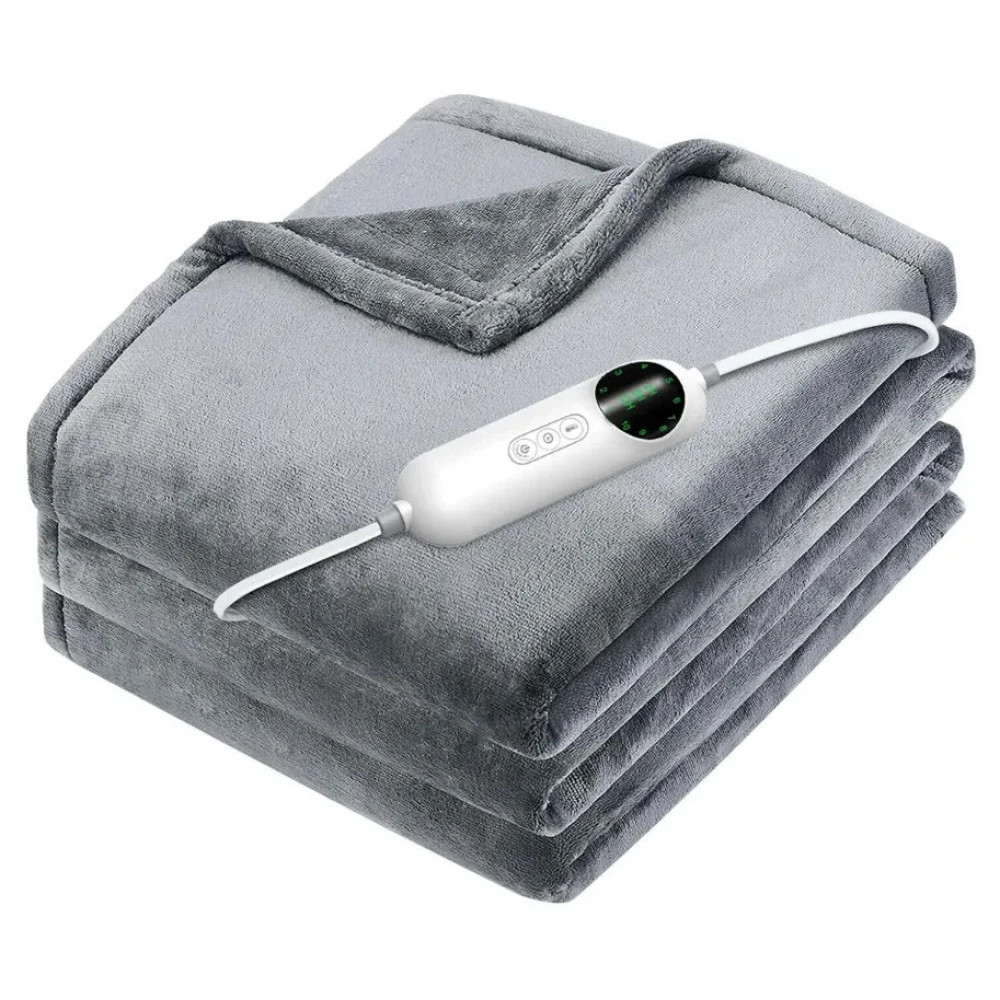 Електрична ковдра Soft fleece (130*150см) з таймером та 10 режимів температури від 220V