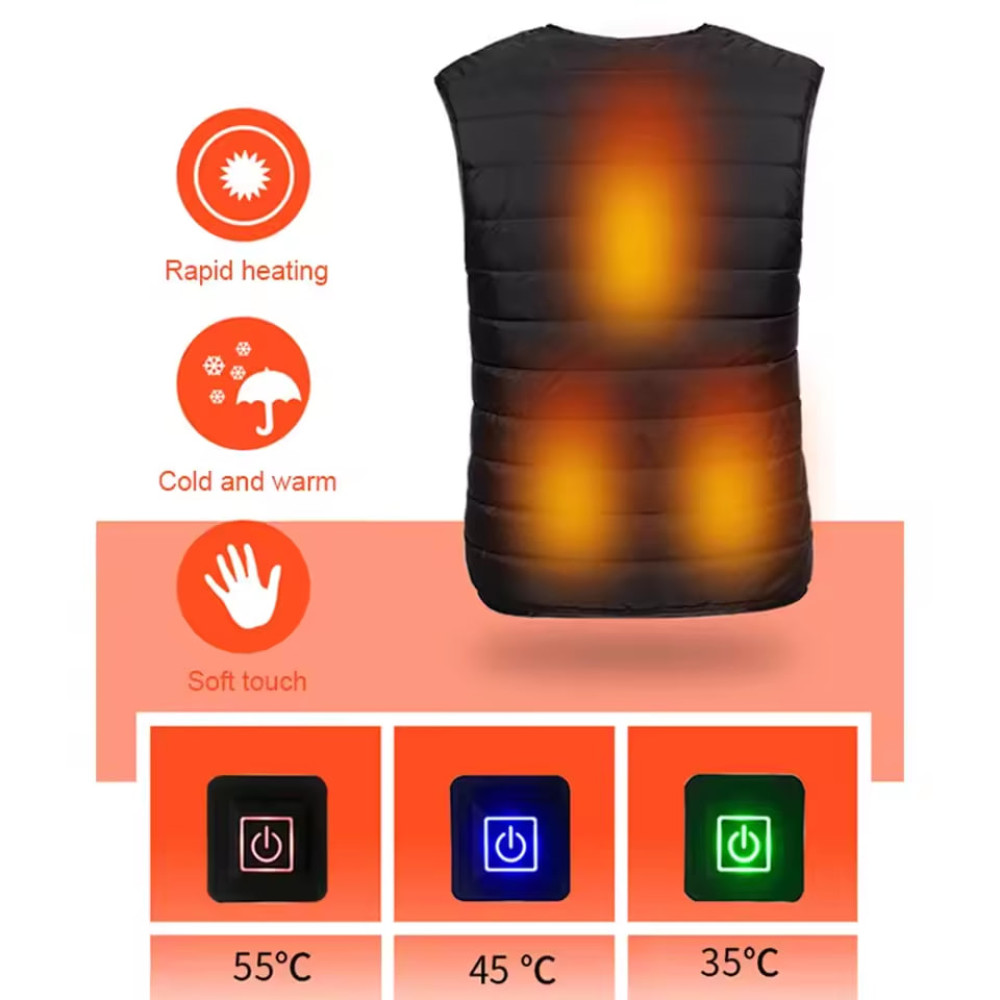 Жилет з підігрівом від USB 
