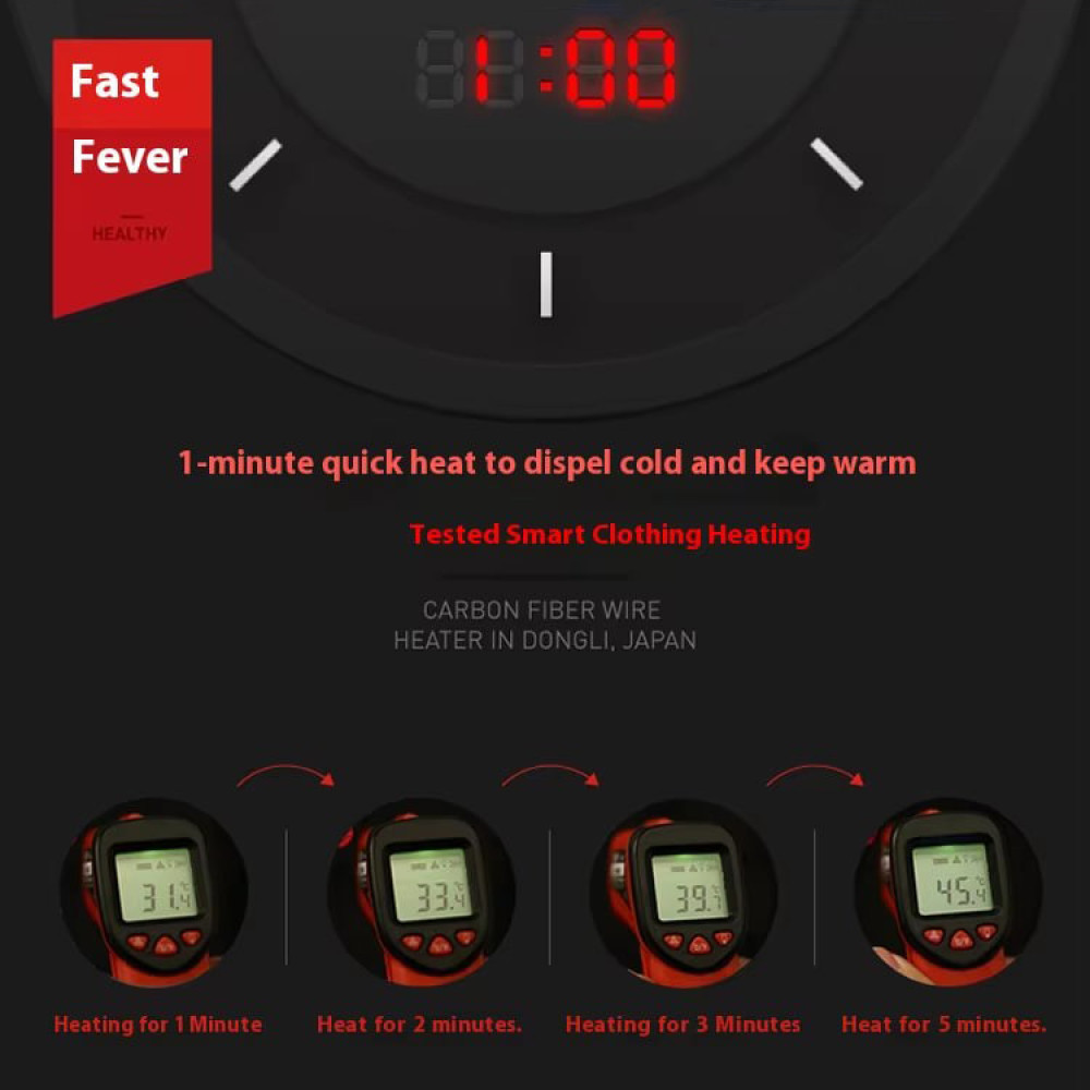 Жилет (4XL) з підігрівом від Power Bank (USB), 4 зони обігріву