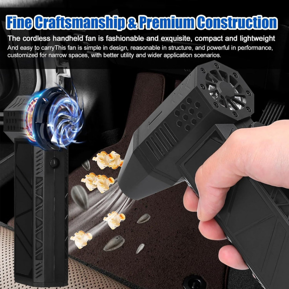 Турбовентилятор портативний Turbo Fan X6 2*4000mAh (для обдування та очищення)