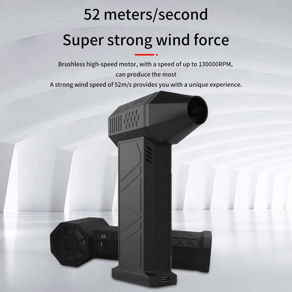 Турбовентилятор портативний Turbo Fan X6 2*4000mAh (для обдування та очищення)