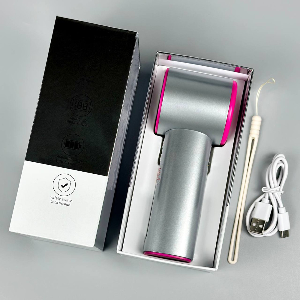 Вентилятор Turbo S001 з цифровим дисплеєм (з вбуд. акум.) (16,0см)