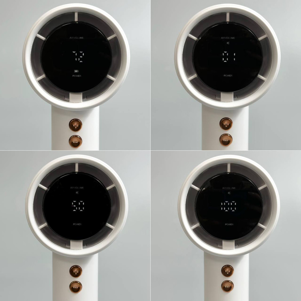 Вентилятор Turbo N68 з цифровим дисплеєм (з вбуд. акум.) (15,0см)