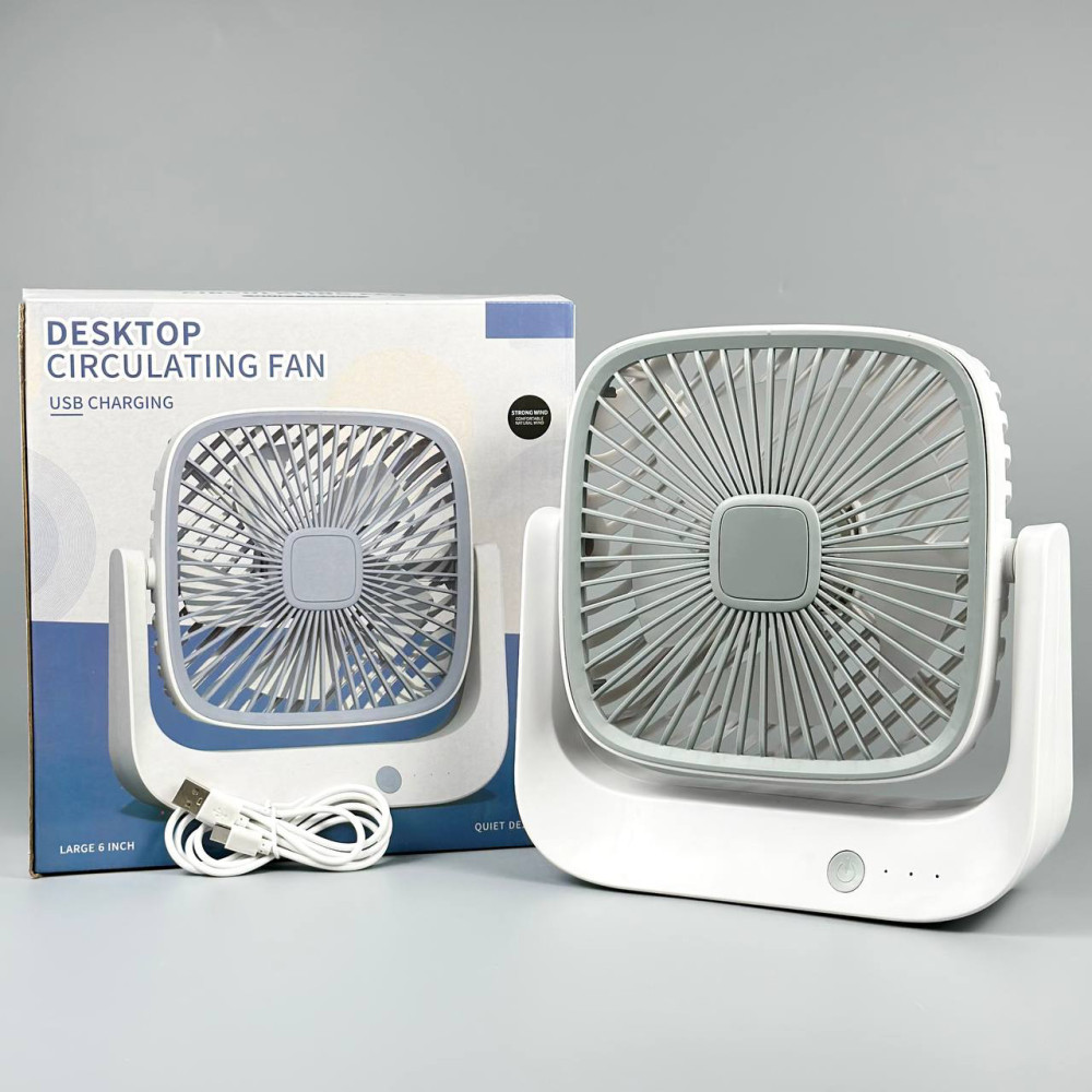 Вентилятор Circulating настільний з нахилом (з вбуд. акум.) (22,5сm)