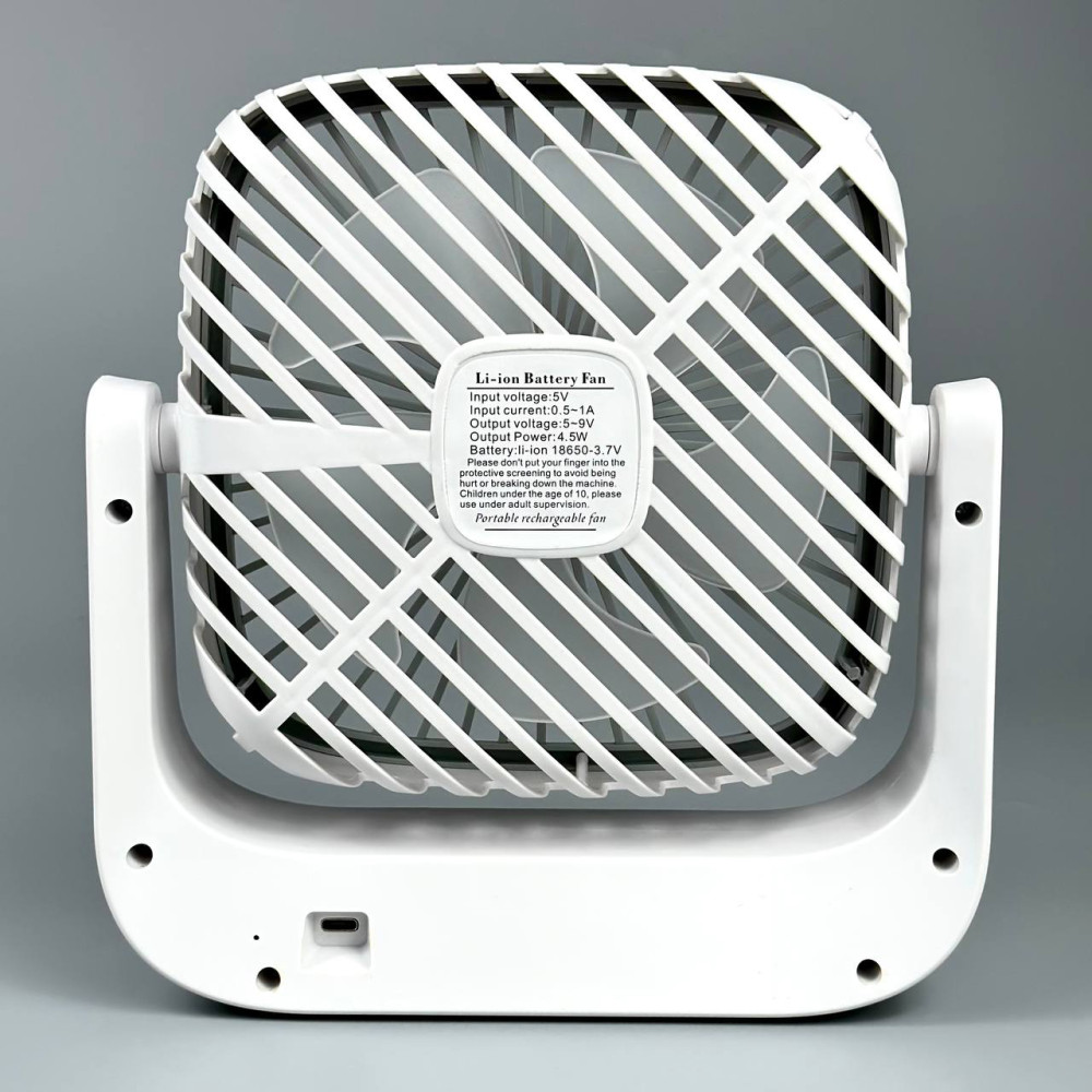 Вентилятор Circulating настільний з нахилом (з вбуд. акум.) (22,5сm)