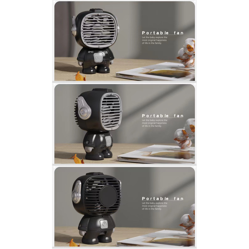 Вентилятор Mini K9 Astronaut (з вбуд. акум.) (11,3сm)