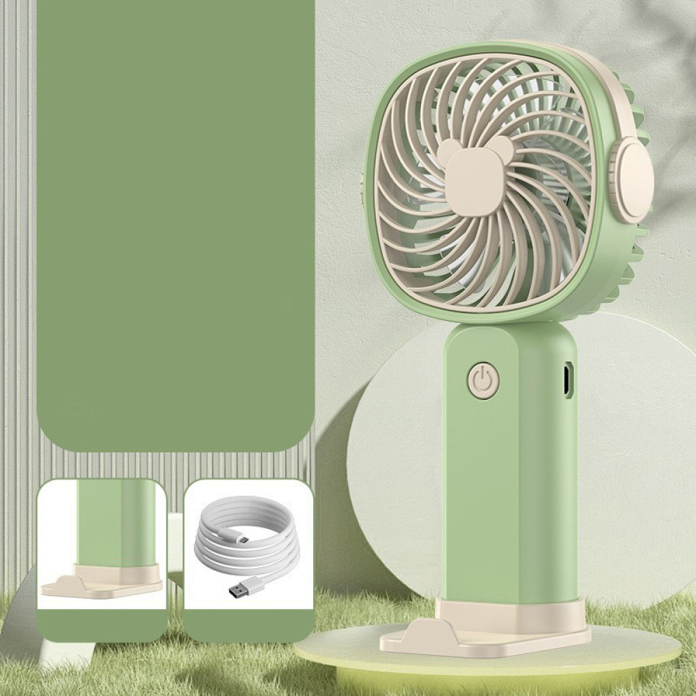 Вентилятор KLW-F8 Mini з підставкою для телефону (з вбуд. акум.) (17cm)